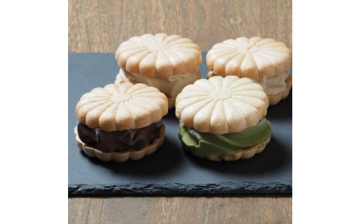 レインボーバードランデヴー　ミルキーvegan最中アイス 8個入　(バニラ、スパイスチョコ、抹茶、味噌）　4種ｘ2個