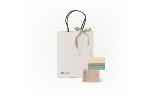 スパークレール 【mue】BAR SOAP Gift Set (固形石鹸 2種類、洗顔ネット)