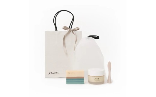 スパークレール 【mue】Premium Gift Set  (固形石鹸、クリームソープ、泡立てネット、自立型スパチュラ)