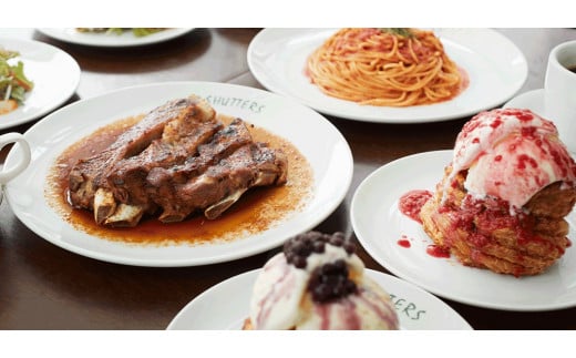 SHUTTERS Luz自由が丘限定でご利用いただけるお食事券3,000円分(1,000円×3枚)