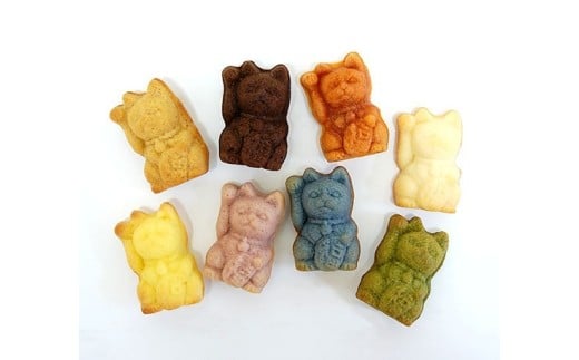 【岐阜のお菓子】しあわせをまねく「招き猫マドレーヌ」セット