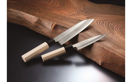 濃州正宗作 鋼三徳・小出刃包丁セット