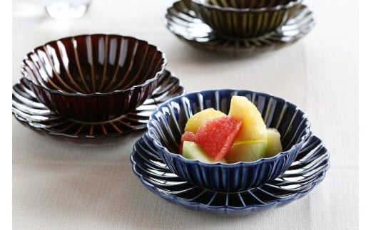 ぎやまん陶デザートペアセット