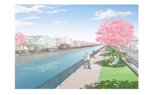 花畑川を桜の新名所に！【花畑川環境整備事業】