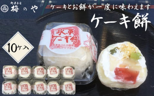 ケーキ餅　10ケ入り ／ デザート スイーツ 和スイーツ 和菓子 お餅 カスタード プリン ケーキ フルーツケーキ 送料無料 愛知県 No.047
