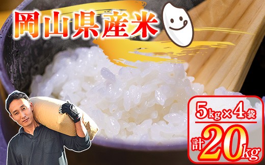 令和6年産9月 岡山県産米 20kg(5kg×4袋) あけぼの + きぬむすめ こしひかり にこまる あさひ 2025年9月配送 / 関連キーワード  10kg 5kg 15kg  米  岡山県産  白米 美味しいお米 /