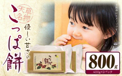 S170-001_天草名物 優しい甘さのこっぱ餅(いも餅) 400g×2パック