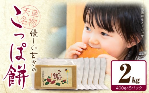 S170-003_天草名物 優しい甘さのこっぱ餅(いも餅)400g×5パック