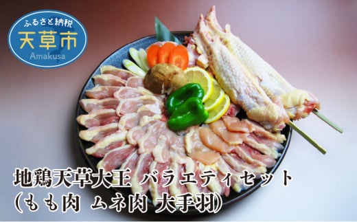 S081-006_地鶏天草大王 バラエティセット(もも肉 ムネ肉 大手羽)