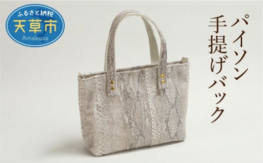 S056-012_パイソン手提げバック