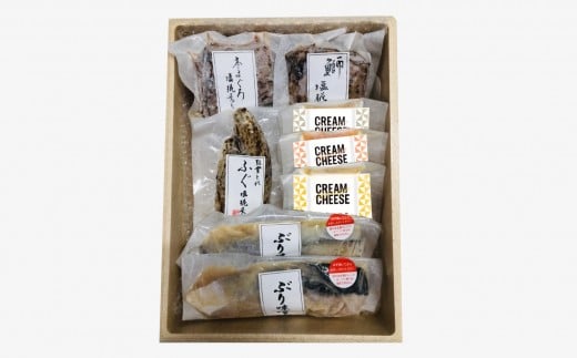 四十萬谷本舗　塩糀炙り三種（鰤・ふぐ・本まぐろ）・珍味詰め合わせ