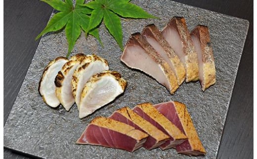 潮屋 たたき(鰤・能登まぐろ・能登ふぐ)詰め合わせ