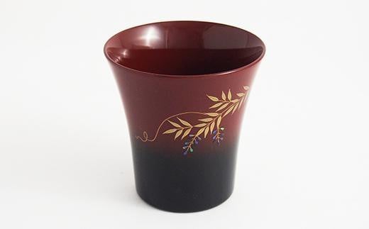 金沢漆器　ぐい呑み　加賀蒔絵　曙杯　藤