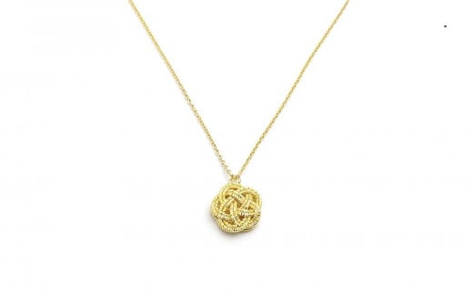 加賀水引細工　ネックレス　花　ゴールド