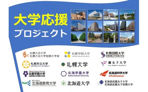 大学応援プロジェクト（市内大学が行う公益的な取組や大学間連携の促進等に対する支援）