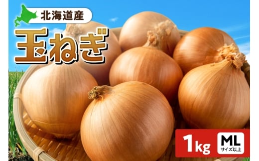 玉ねぎ 北海道産 1kg MLサイズ以上