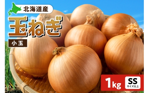 玉ねぎ 北海道産 小玉 1kg SSサイズ以上