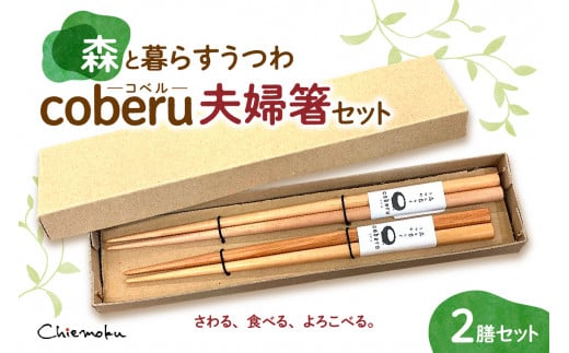 森と暮らすうつわ coberu 夫婦箸セット(ギフト対応なし）