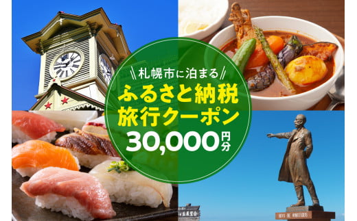 札幌市に泊まるふるさと納税旅行クーポン【30,000円分】