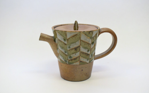 釉彩ポット 急須 茶漉し付き 和食器 陶芸品《受注制作》
