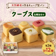 【栃木県小山市人気パン】北海道産小麦と天然酵母で作るクーブス12個セット【配送不可地域:離島】【1396304】