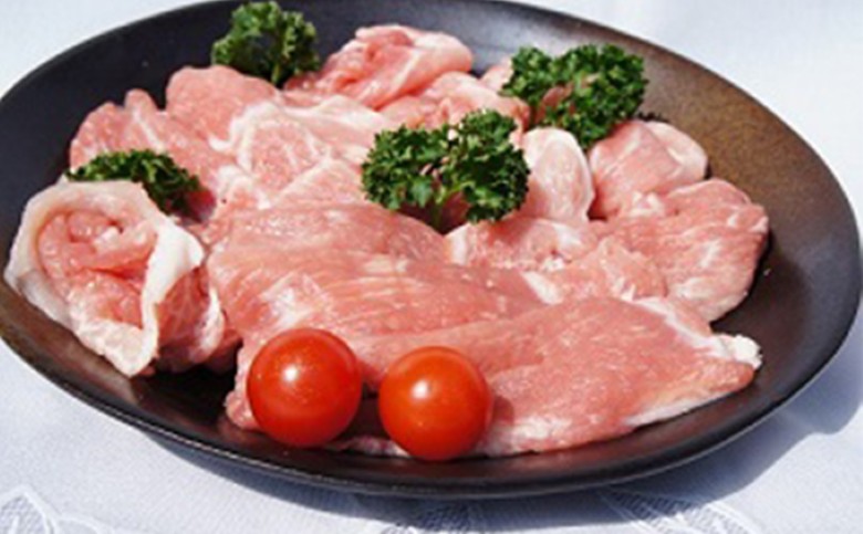 豚肉 うす切り 1200g 萩むつみ豚 国産 肉 お肉 豚 |hg000191