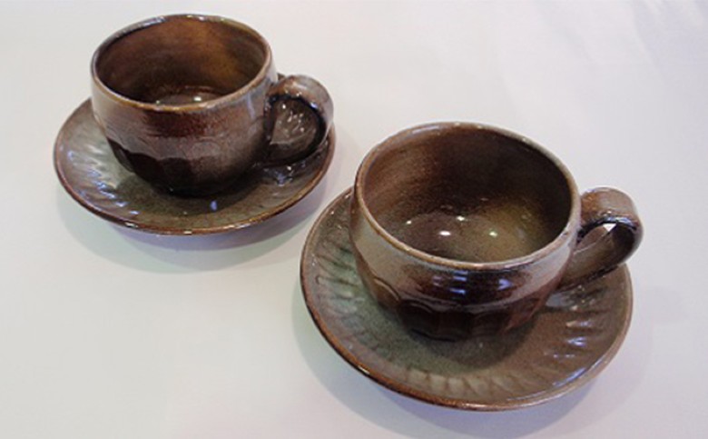 須佐唐津焼 コーヒーカップ2客セット |hg000199
