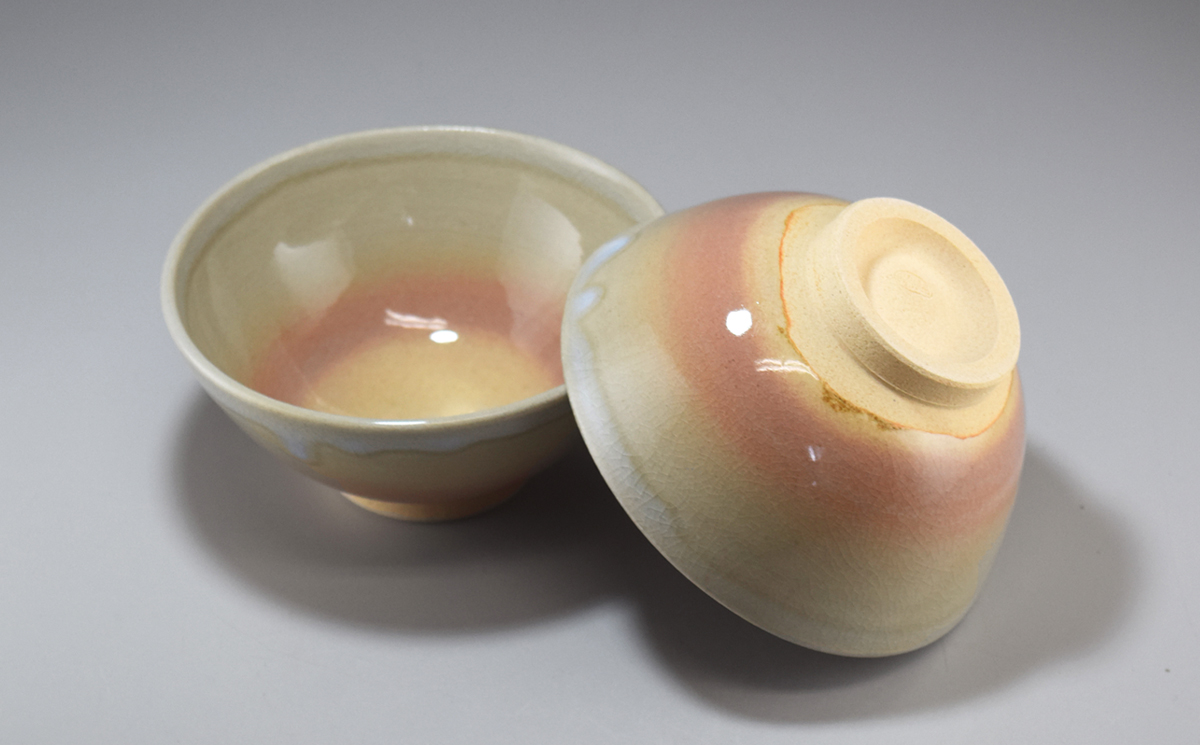 萩焼 ご飯茶碗 2客 |hg000306