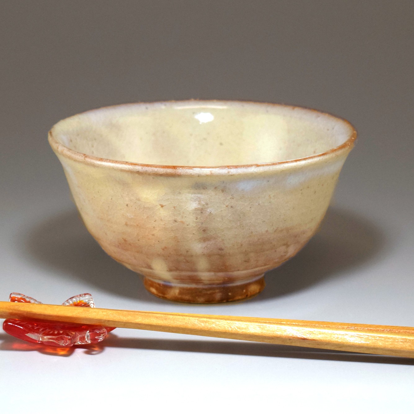 萩焼 ごはん茶碗(粉引) |hg000340