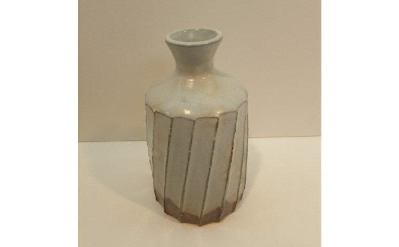 萩焼 萩しのぎ花入 |hg000489