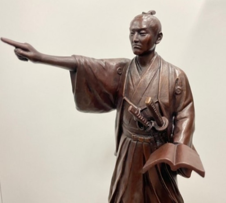 吉田松陰先生 ブロンズ像 置物 インテリア |hg000898