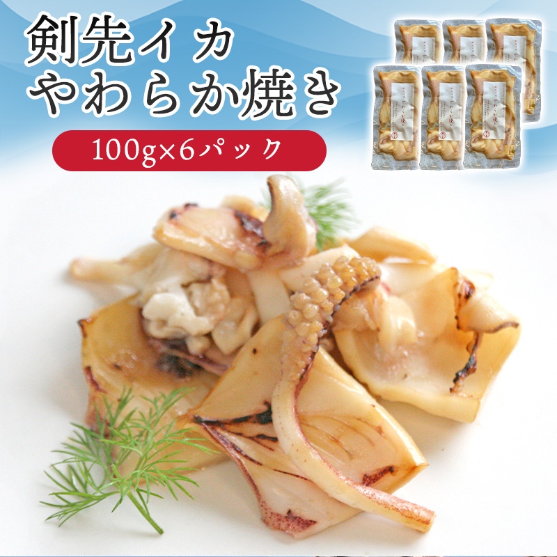 イカ 剣先イカ やわらか焼き 剣先イカ専門店こだわりの木桶仕込み醤油×甘糀で漬けたイカ焼き 6個 セット |hg001073