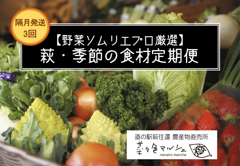 野菜ソムリエプロselect/萩・季節の食材定期便 隔月発送・3回コース|hg0T0032-b