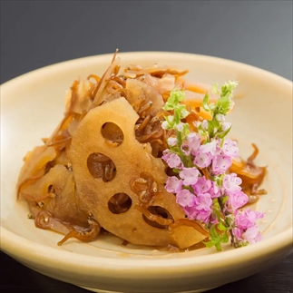 [卯之庵特製／料亭卯之庵の味] じゃこれんこん (瓶詰め1本) [3018]