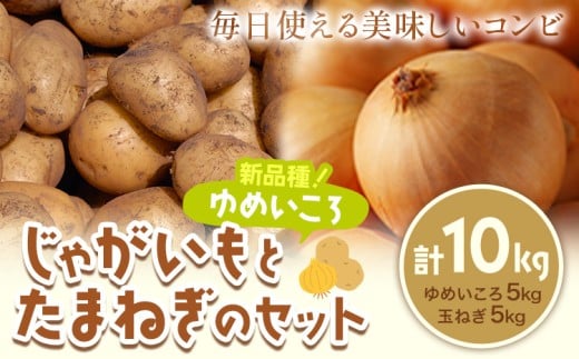 じゃがいも（ゆめいころ）とたまねぎのセット 合計約10kg 野菜 《10月中旬から順次出荷》橋枝物産 北海道 浦幌町