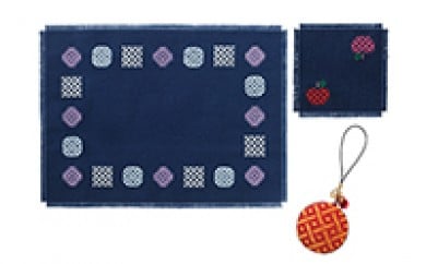 【A-11-03】東通こぎん刺し小物セット