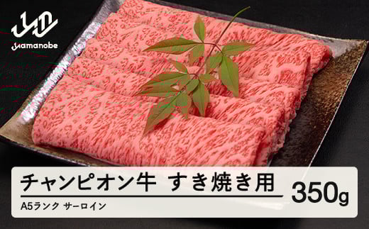 第30回山形県家畜商牛枝肉共進会チャンピオン受賞 山形牛 サーロイン すき焼き 350g A5ランク 牛肉 黒毛和牛 国産 tc-cpsxy350 ※沖縄・離島への配送不可