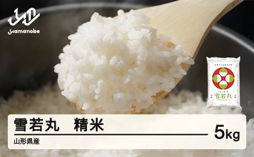 <先行予約>新米 米 雪若丸 精米 5kg 令和7年産 2025年産 山形県産 12月上旬〜12月中旬に順次発送 tf-ywsxb5-12f
