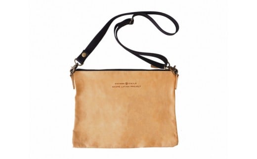 No.068 羊革のポシェットL　MADRE LATINA PROJECT / カバン 鞄 レザー フェアトレード 神奈川県 特産品