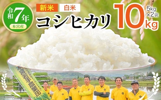 【令和7年産】福島県産コシヒカリ10㎏（5kg×2）≪白米≫　【07214-0392】