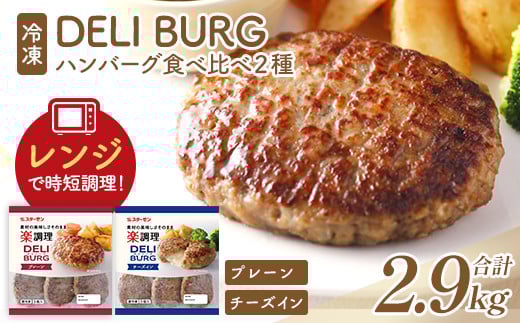ハンバーグ食べ比べ 2種セット（計2.9kg）【07214-0316】