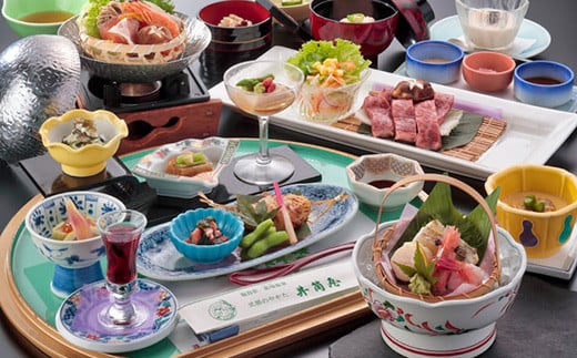 【猫啼温泉 井筒屋】ペア宿泊券(1泊2食付)女将イチ押しの地元ブランド牛!いしかわ牛の炙り焼き香草風味焼き付き【04008】