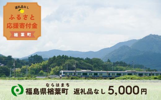 【返礼品なしの寄附】福島県楢葉町 5,000円 ［福島県 福島 楢葉町 寄附 おうえん 応援 しえん 支援 応援寄付金 寄付のみ 返礼品なし 返礼品なしの寄付 5,000円］