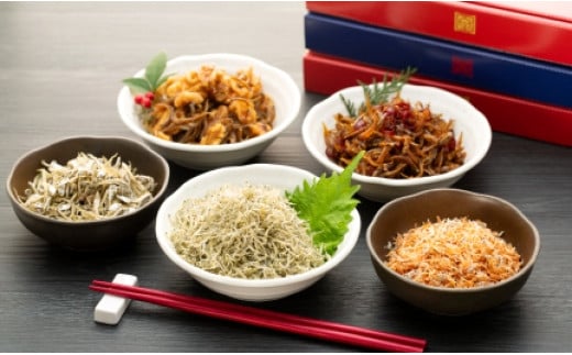 極上小女子（こうなご）ちりめんとちりめんを知り尽くした鈴栄がつくる創作佃煮の詰合せ(2)しっかり毎朝食卓セット