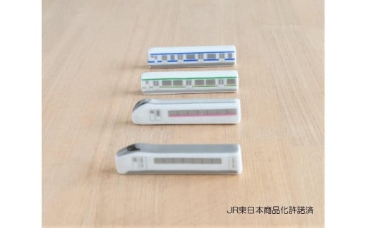 大堀相馬焼　松永窯　JR常磐線箸置き　4種セット