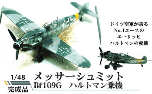 メッサーシュミットBf109G ハルトマン乗機 1/48 / 模型 完成品 柏木崇男 茨城県
