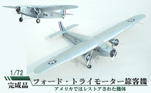 フォード・トライモーター旅客機 1/72 / 模型 完成品 柏木崇男 茨城県