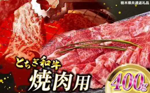 とちぎ和牛焼肉用 400g | 和牛切り落とし 黒毛和牛 切り落とし 栃木県産黒毛和牛 焼肉 バーベキュー BBQ 肉 牛肉 高級 ご褒美 共通返礼品 ふるさと納税 栃木県 那珂川町 送料無料