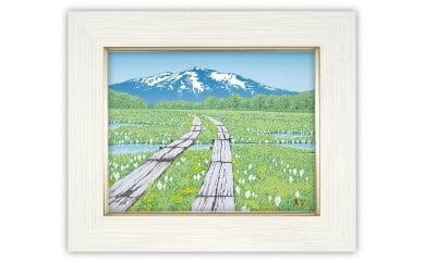 小暮真望 シルクスクリーン版画 (尾瀬の郷親善大使)清春 至仏山