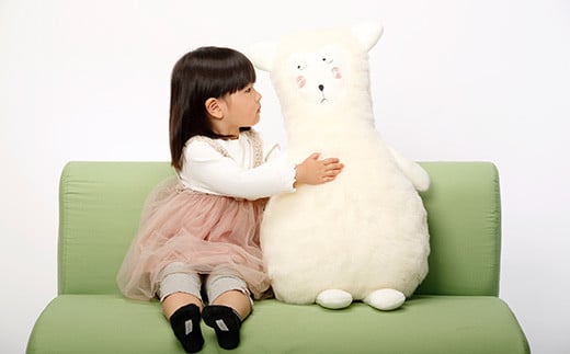 羊毛で暖かい「メリノン」癒しクッション（キョロ）【洗濯機で丸洗い可！】